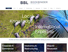 Tablet Screenshot of bookbinderlaw.co.bw