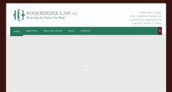 Desktop Screenshot of bookbinderlaw.com