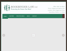 Tablet Screenshot of bookbinderlaw.com